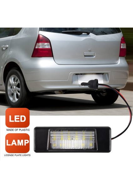 2pcs Araba 18LEDS Plaka Plaka Işıkları Nissan Qashqai X-Trail Juke Primera Parlak LED Numara Plaka Işığı Için Plastik (Yurt Dışından) fırsatları