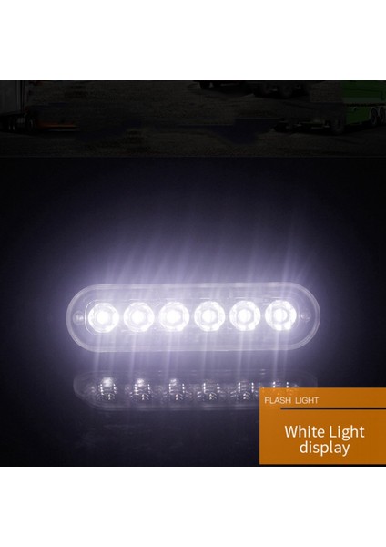 2x 12V-24V 6led Hafif Flaş Acil Araç Aracı Uyarı Beyaz ve Mavi ve Kırmızı Yanıştırmak (Yurt Dışından) fırsatları