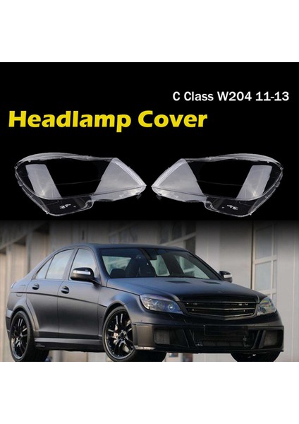 2 Pc Far Şeffaf Lens Lens Kapağı Mercedes-Benz C-Serisi W204 C180 C200 C260 2011-2013 Sağ ve Sol (Yurt Dışından) indirimleri