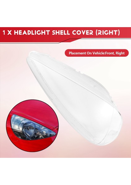 Araba Ön Far Başı Işık Lambası Lens Kabuk Kapağı Honda Fit Caz Hatchback 2003-2007 Için Yedek (Yurt Dışından) fırsatları