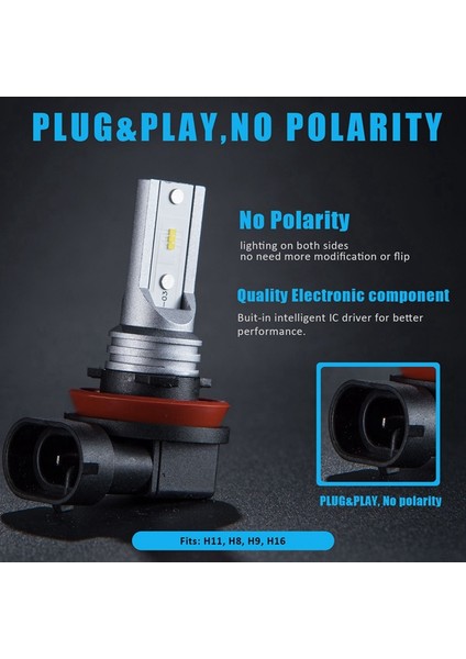 10 Adet LED T10 W5W Cob Smd Canbus Lisans Ampul ve 1 Çifti H8 H11 H16 LED Sis Lambası Ampul (Yurt Dışından) indirimleri