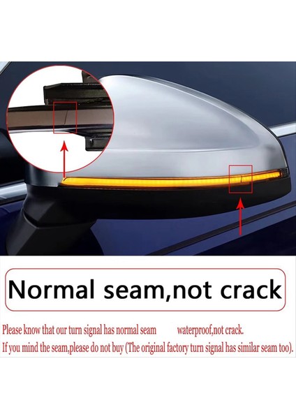 Araba Turn Light LED Dikiz Dinamik Akış Tip Vw Golf Için Turn Işık 7 Tek Renk Sarı (Yurt Dışından) indirimleri