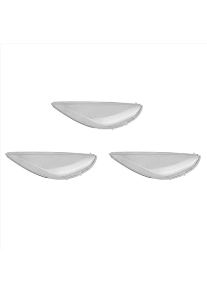 3x Araba Sağ Far Kabuk Lambası Gölge Şeffaf Kapak Far Cam Far Lens Kapağı Mazda 2 2007-2012 (Yurt Dışından)
