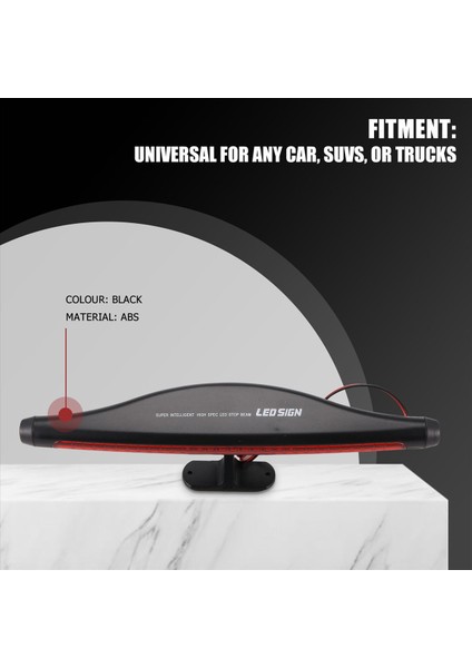 Kırmızı 28 LED Otomatik Araba Fren Lambası 3 Arka Kuyruk Işık Yüksek Montaj Durdurma Lambası 12V (Yurt Dışından) fırsatları