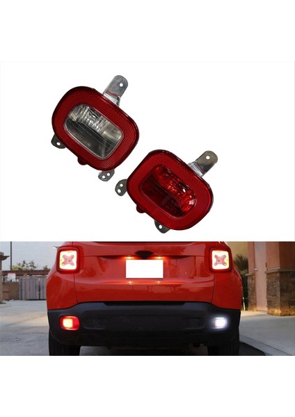 68255513AA Araba Arka Sol Tampon Reflektör Tail Işıkları Jeep Renegade Için Fren Işığı 2015-2018 Sis Farları (Yurt Dışından) fırsatları