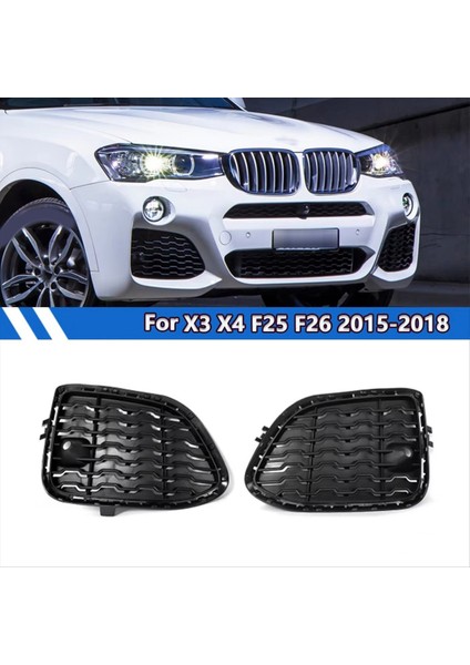 Sol+Sağ Ön Tampon Kapalı M Izgara Sis Lambası Çerçevesi Bmw X3 F25 X4 F26 51118056942 51118056941 (Yurt Dışından) fiyatları