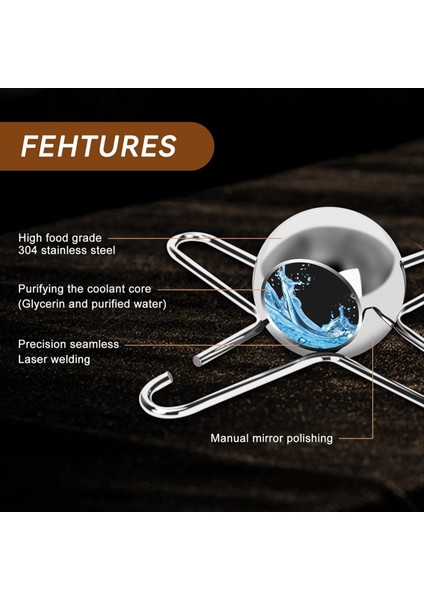 2 Adet Yeniden Kullanılabilir Buzlu Kahve Çelik Toplarıyla Espresso Kahve Soğutucu (Yurt Dışından) modelleri