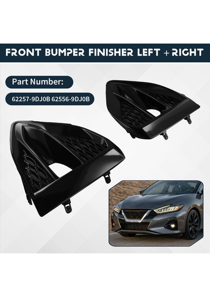 2018-2021 Için Nissan Maxima Araba Ön Tampon Sonlandırıcı 62257-9DJ0B 62556-9DJ0B (Yurt Dışından) fırsatları
