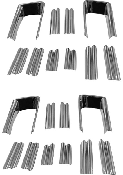 Toyota Için 20X Alphard 30 Serisi Ön Tampon Trim Koruyucu Strip Sis Lambası Işık Garnitür Şeridi Krom Dekoratif Şerit (Yurt Dışından)