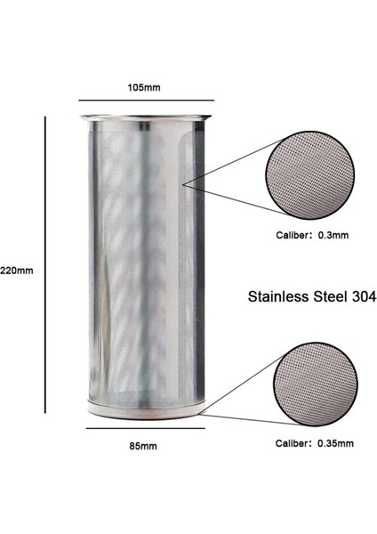 Geniş Ağızlı Kavanoz Için Kahve Filtresi, 304 Paslanmaz Çelik (Yurt Dışından) fırsatları