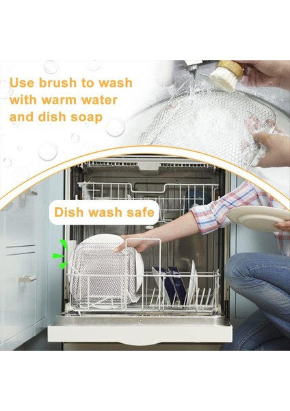 Hava Fritöz Rafları, Kare Üç Katmanlı Istiflenebilir Paslanmaz Çelik Raf (Yurt Dışından) indirimleri