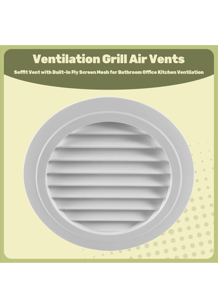 8 Inç Yuvarlak Hava Menfezi Abs Panjur Izgara Kapağı Beyaz Soffit Havalandırma (Yurt Dışından) fırsatları