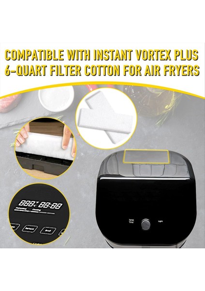 Instant Vortex Plus 6 Quart Hava Fritözü Için 12 Adet Hava Fritözü Filtresi (Yurt Dışından) modelleri