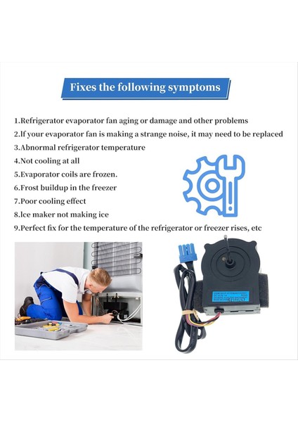 EAU63103207 Kenmore Buzdolabı Buharlaştırıcı Fan Motoru (Yurt Dışından) fırsatları