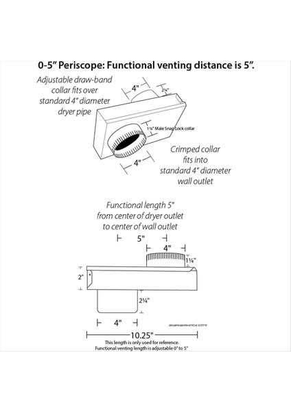 Kurutma Makinesi Havalandırma Periskoplu Kurutma Makinesi Havalandırma Adaptörü Hortum Katlanmasını Önler (Yurt Dışından) fırsatları
