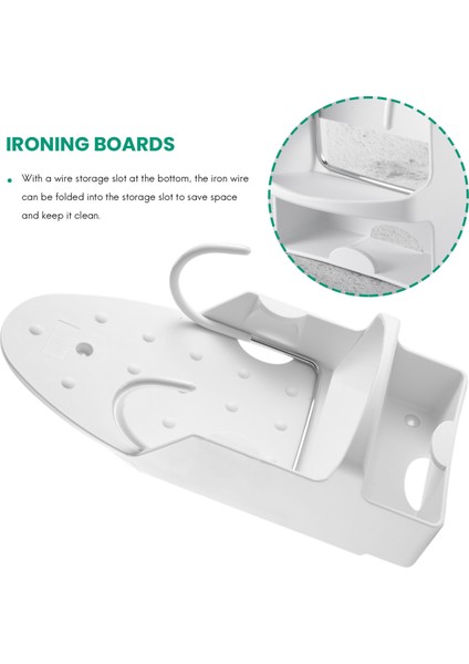 Ütü Masası Tutucu Duvara Monte Ütü Masası Saklama Düzenleyici Beyaz (Yurt Dışından) modelleri