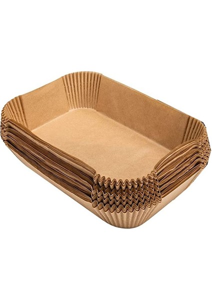 Ninja Dual Için Tek Kullanımlık Kağıt, 200 Adet Hava Fritözü Kaplaması Dikdörtgen (Yurt Dışından)