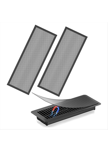 Zemin Havalandırma Kapakları, Manyetik Havalandırma Kapakları, Ağ Filtreli Havalandırma Filtresi, A (Yurt Dışından)