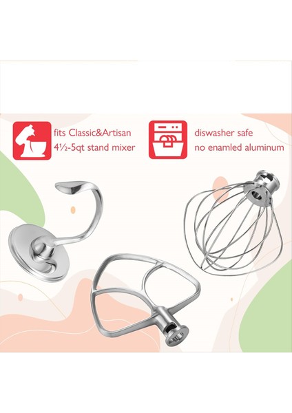 Kitchenaid 4,5-5 Qt Eğimli Başlıklı Stand Mikseri Aksesuarları, (Yurt Dışından) fiyatları