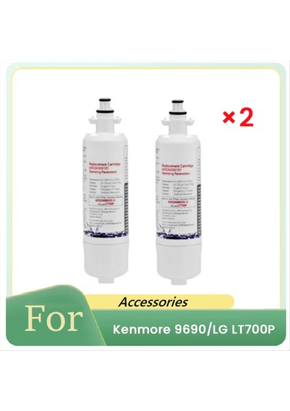 Kenmore 9690/LG LT700P Için 2 Adet LT700P Buzdolabı Filtresi (Yurt Dışından)