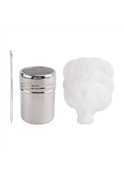 Kahve Tozu Çalkalayıcı 16 Parça Kahve Kapuçino Şablonları ve Barista Kalemi (Yurt Dışından)