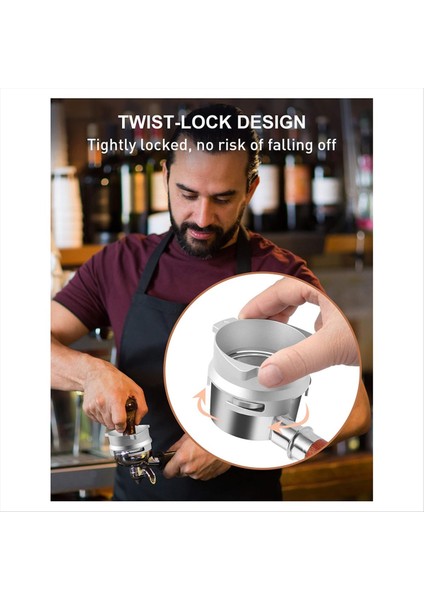 54 mm Kahve Dozaj Hunisi, Eller Serbest Alüminyum Dozaj Halkası ve Espresso (Yurt Dışından) indirimleri