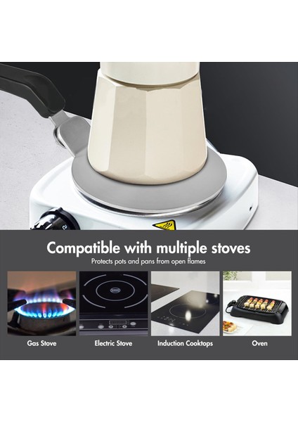 Cam ve Moka Potlar Için Saplı Indüksiyonlu Ocak Dönüştürücü Plaka (Yurt Dışından) indirimleri