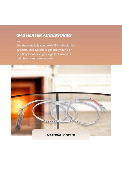 Gaz Şöminesi/su Isıtıcısı/gazlı Isıtıcı Için 5 Adet Termokupl Jeneratörü (Yurt Dışından) modelleri