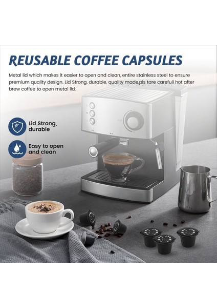 Nespresso Için 10 Adet Kaşık Fırçalı Kahve Kapsül Filtresi Siyah (Yurt Dışından) fırsatları