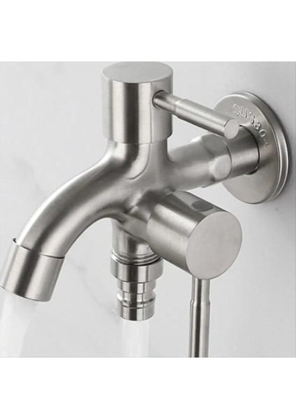 Çift Bahçe Musluğu Paslanmaz Çelik Dış Musluk Çift Çıkışlı Su (Yurt Dışından) modelleri