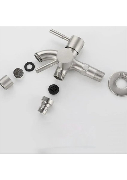 Çift Bahçe Musluğu Paslanmaz Çelik Dış Musluk Çift Çıkışlı Su (Yurt Dışından) indirimleri