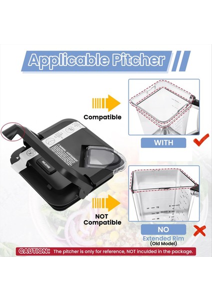 Ninja Blender 72OZ Xl Sürahiler Için Kilitli Kapak Değişimi (Yurt Dışından) modelleri