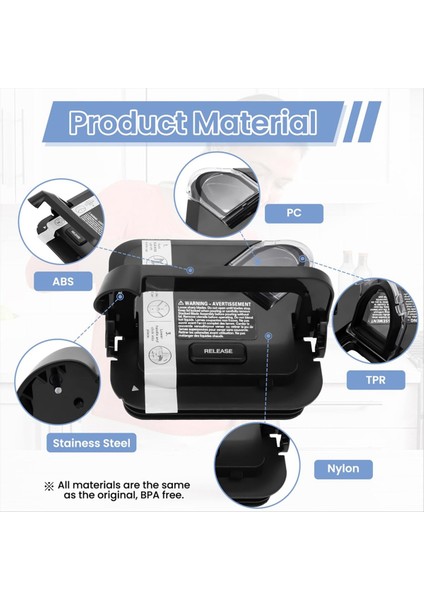 Ninja Blender 72OZ Xl Sürahiler Için Kilitli Kapak Değişimi (Yurt Dışından) fırsatları