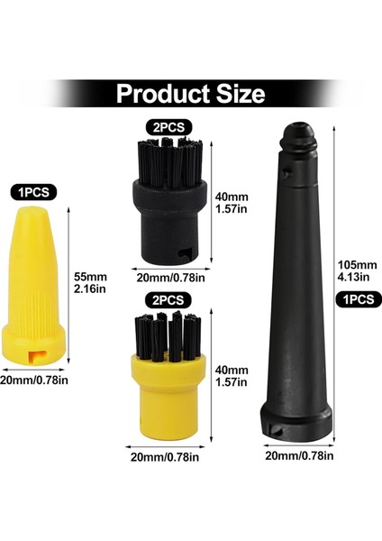 Karcher Için Buharlı Temizleyici Aksesuar Seti, Yuvarlak Fırça Seti (Yurt Dışından) fiyatları