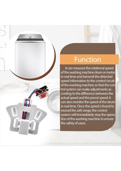 WH03X32158 WH12X26330 Çamaşır Makinesi Hız Sensörü (Yurt Dışından) fırsatları