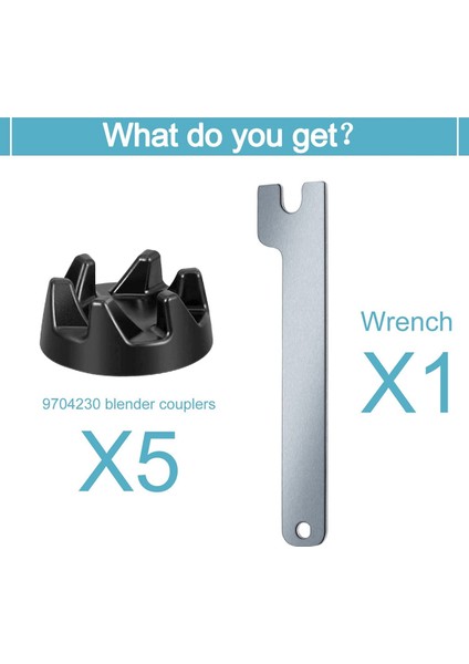 5 Parça 9704230 Mikser Parçaları Mikser Bağlantı Parçası Kauçuk Dişli Bağlantı Parçası (Yurt Dışından) fırsatları