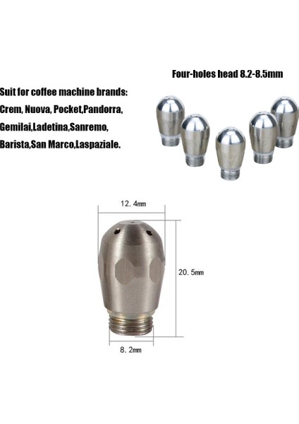 Breville 870/878 Için 4 Delikli Kahve Makinesi Buhar Nozulu Aksesuarları (Yurt Dışından) fiyatları