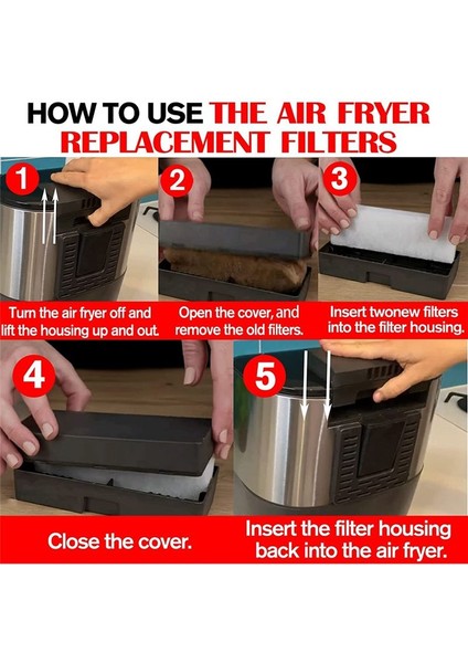 Pot Air Fryer Vortex Plus 6qt Için Air Fryer Yedek Filtreleri (Yurt Dışından) fırsatları
