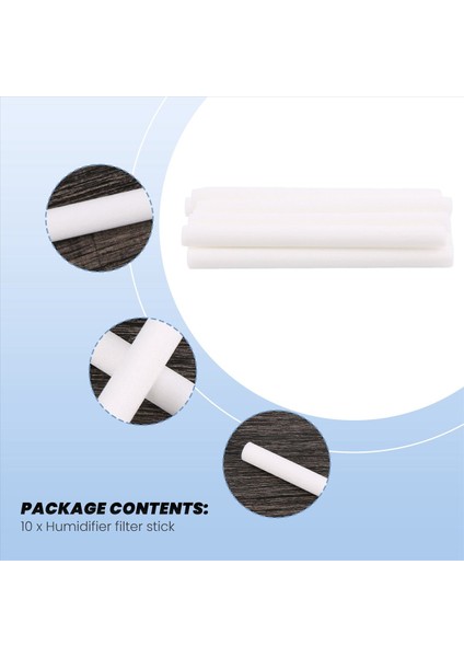 Nemlendirici Pamuklu Çubuklar, USB Mini Nemlendirici Filtre Elemanları 10 Adet (Yurt Dışından) indirimleri