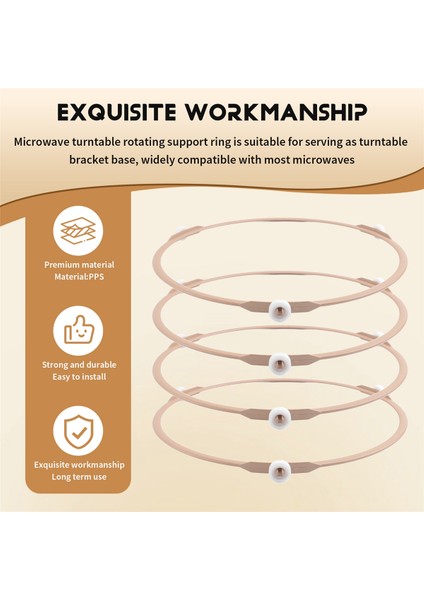 4'lü Mikrodalga Döner Tabla Halkası Mikrodalga Fırın Döner Tabla Halkası (Yurt Dışından) fırsatları