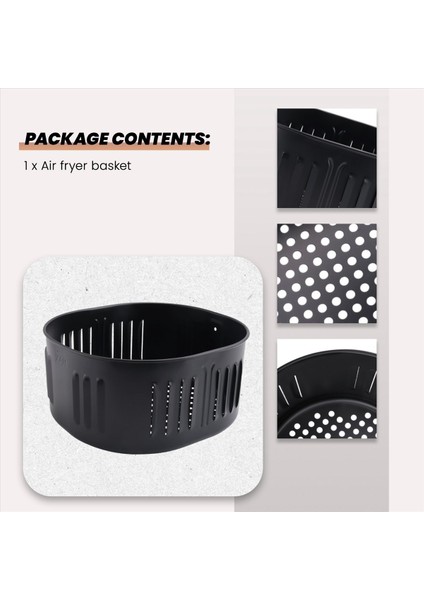 Air Fryer Yedek Sepeti, Air Fryer Aksesuarları Siyah (Yurt Dışından) indirimleri