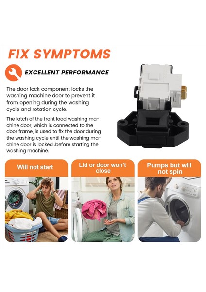 Haier Tamburlu Çamaşır Makinesi XQG52-Q718 Mikro Gecikmeli Anahtarlı Kapı Kilidi T85 (Yurt Dışından) fırsatları