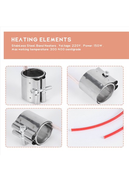 Plastik Enjeksiyon Makinesi Için 2 Adet Mika Bant Isıtıcı 35X45MM 220V 150W (Yurt Dışından) indirimleri
