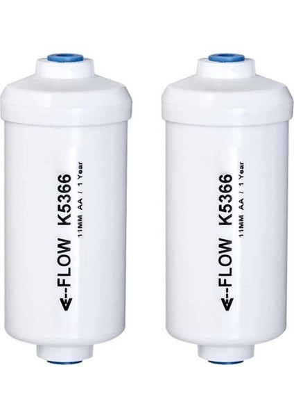 Yerçekimi Su Filtreleme Sistemi Için 2 Adet Florürlü Su Filtresi K5366 (Yurt Dışından)