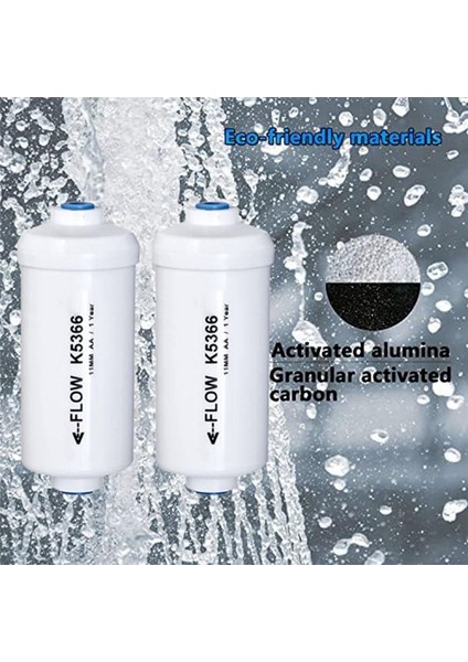 Yerçekimi Su Filtreleme Sistemi Için 2 Adet Florürlü Su Filtresi K5366 (Yurt Dışından) fiyatları