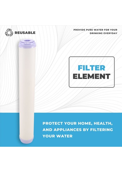 20 Inç Ultrafiltrasyon Membranı Düz Ağızlı Evrensel Filtre Elemanları (Yurt Dışından) fırsatları