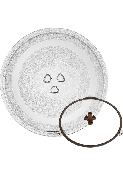 Evrensel Mikrodalga Cam Döner Tabla, Yuvarlak Yedek 24,5 cm (Yurt Dışından)