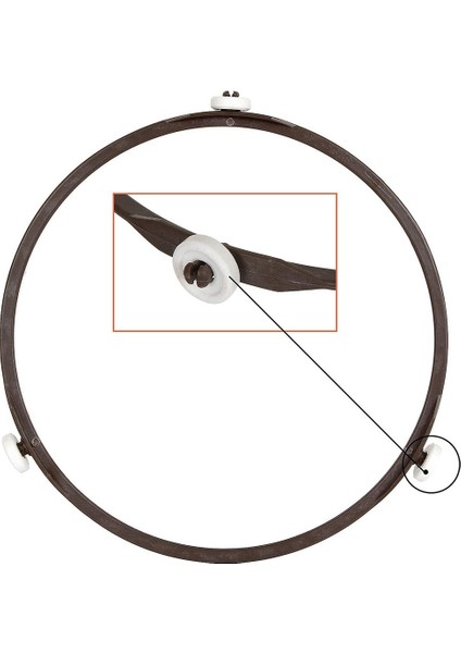 Evrensel Mikrodalga Cam Döner Tabla, Yuvarlak Yedek 24,5 cm (Yurt Dışından) modelleri