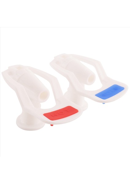 Su Sebili Yedek Basmalı Tip Beyaz Plastik Musluk 2 Adet (Yurt Dışından)