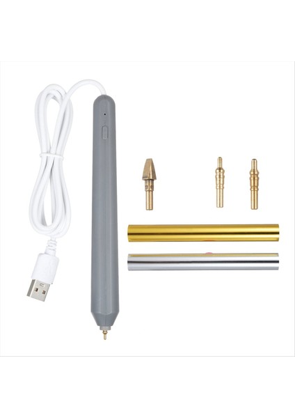 Kalem Sıcak Isıtmalı Folyo Kalem Seti USB Isıtmalı Folyo Kalem Scrapbooking Aracı (Yurt Dışından)